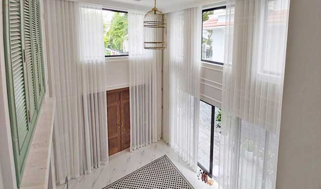 Rèm thông tầng vải voan